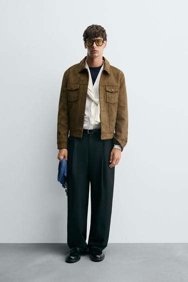 Men's Suede Jackets | ZARA India