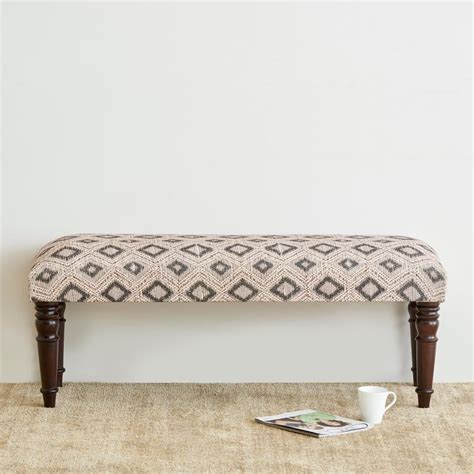 Buy Kofun Fabric Bench - Beige from Home Centre at just INR 7498.0