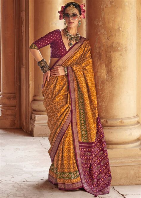 Yellow Sarees | Latest Designer Yellow Saree Haldi Collection Online ...