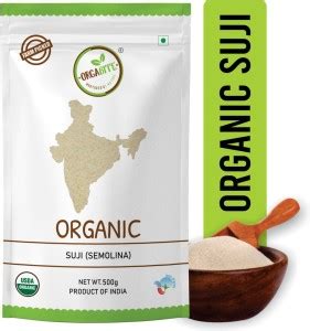 ORGABITE Organic Suji / Semolina (Vacuum Packed) Pack of 3 (500g Each ...