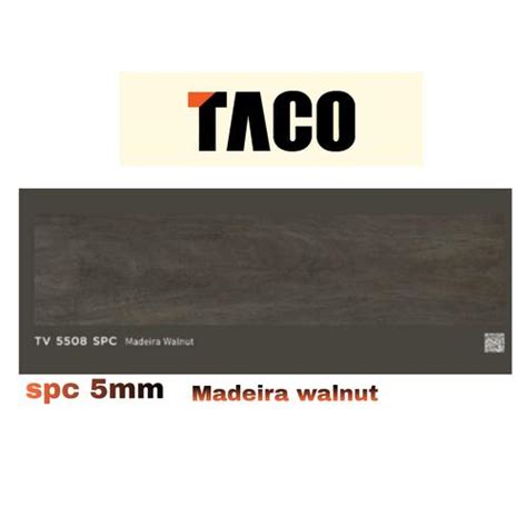 Jual lantai spc taco madeira walnut warna gelap TV5508 tebal 5mm/box ...