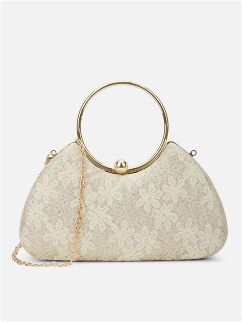 Buy Adore Large Handle Clutch Black Online – Lavie World