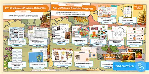 KS1 Continuous Provision Resources: Autumn (teacher made)