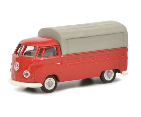 VW T1 Pritsche-Plane,rot 1:87 im Maßstab 1:87 von Schuco | www.mimoma ...