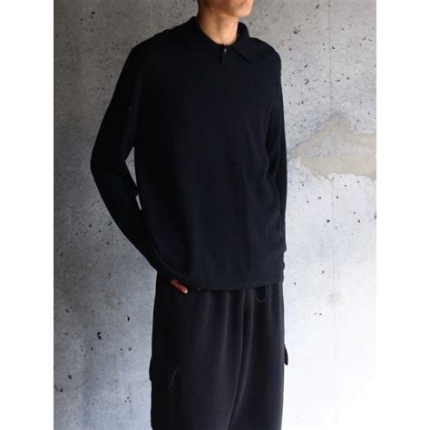 【FIFTY-FIFTY】1990s cashmere mix Knit polo -9845- | cv