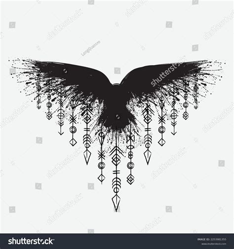 How To Draw A Raven Symbol