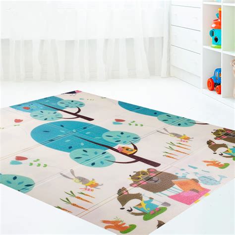 BUMTUM Baby Play Mat | Waterproof Portable Double Side Soft Reversible ...