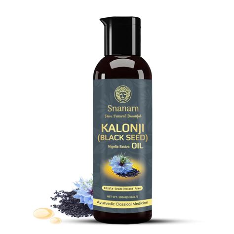 Snanam Premium Cold Pressed Kalonji Oil - Virgin Grade - Black Seed Oi ...