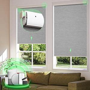 MUSCLEAREA Blackout Smart Motorized Blinds with Integral Valance No ...