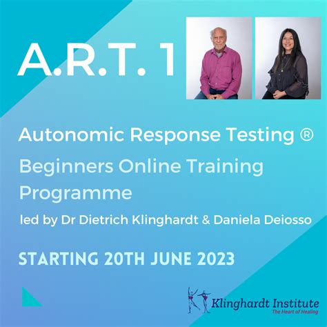 Klinghardt A.R.T.® 1 Beginners Online Programme – June 2023 ...