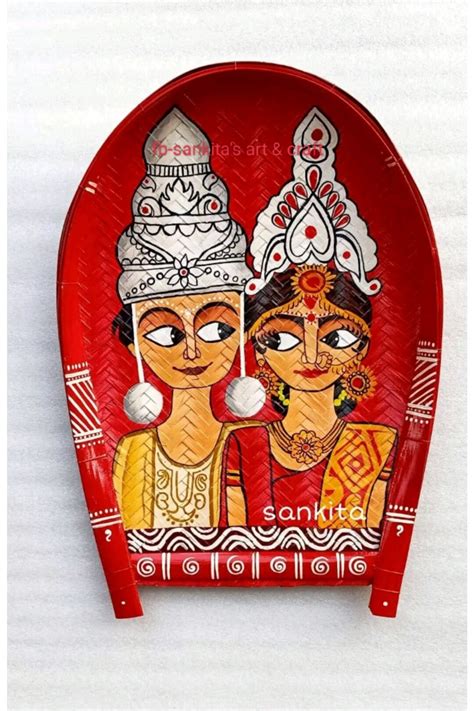Buy Bor Bou Handpainted Kulo / Bengali Wedding Kulo / Wedding Kulo ...