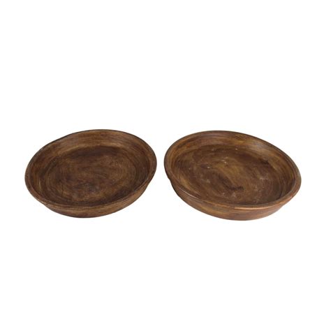 Lasaki Ceramic Circular Plate Tray Set of Two for Ceramic Pots for ...