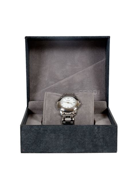 Fendi Silver Classic Analog Display Watch