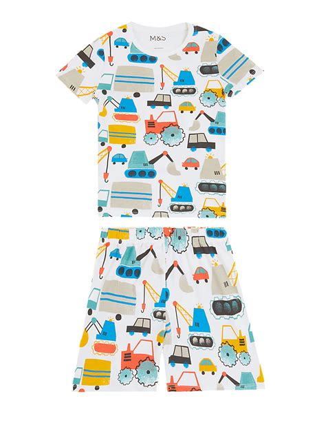 Buy Cotton Rich Digger Pyjama (12 Mths - 7 Yrs) at Marks & Spencer