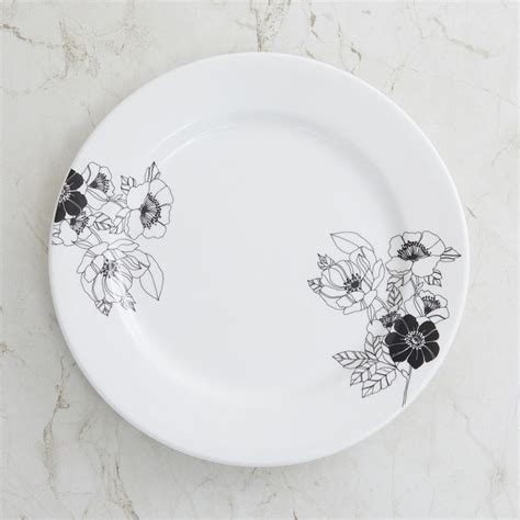 Buy Lucas Floral Dinner Plates - Bone China - Dinner Plate - 27 cm L x ...