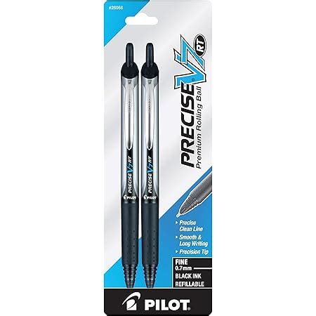 Pilot Precise V7 RT Retractable Rolling Ball Pen, Fine Point, 2-Pack ...