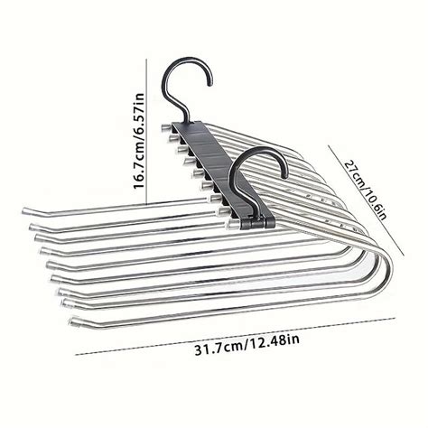 1pc Multi Hole Clothes Hanger, Multifunctional Folding Clothes Drying ...