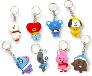 The shopping tunnel Cute BT21 K-pop silicone character (Set of 8) for ...