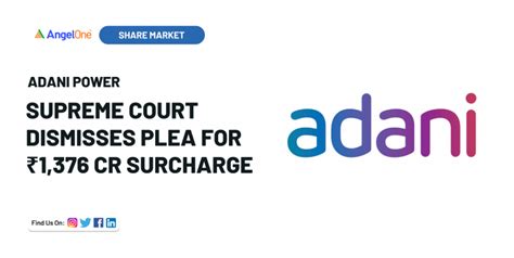 Supreme Court Dismisses Adani Power's Plea for ₹1,376 Cr Surcharge ...