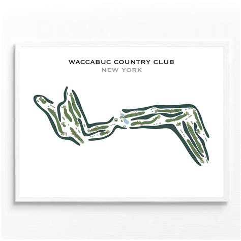 Waccabuc Country Club, NY | Golf Course Map, Golf Map, Golfer Gift for ...