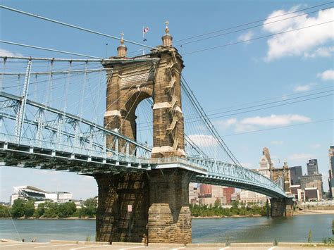 Roebling Bridge (Covington and Cincinnati Suspension Bridge ...