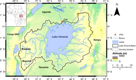 Lake Victoria On Map Of Africa - Oconto County Plat Map
