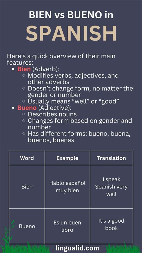 The Definitive Guide to 'Bien' vs 'Bueno' in Spanish