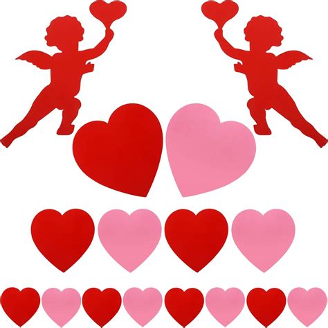 Amazon.com: Lucleag Big Heart Cutouts for Bulletin Board Decorations, 3 ...