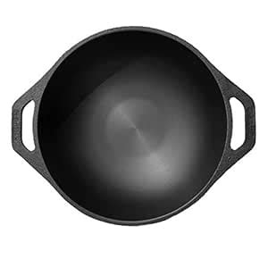 DYNAMIC COOKWARES Naturally Non Stick Even Matte Finish Kadai - 10 Inch ...