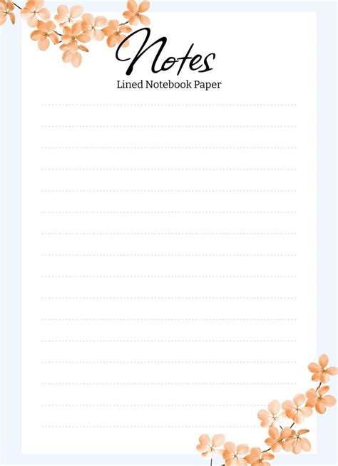 Notebook Paper Template 的图像结果