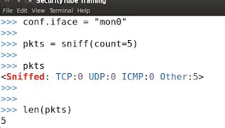 Python Sniffer Hack 的图像结果