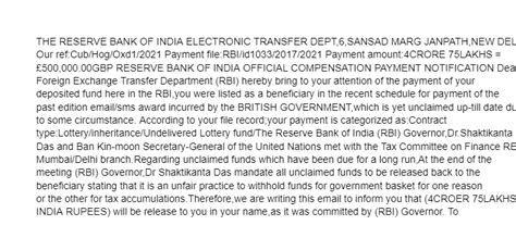 The Reserve Bank of India — Reserve bank of india official compensation ...