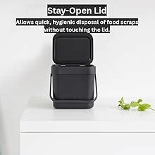 Brabantia Premium Sort & Go, Plastic Compact Small Plastic Dustbin with ...