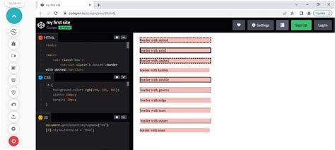 Image result for How to Fix Border in CSS into JavaScript