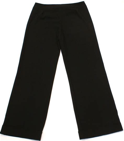 SHARAGANO womens Black Dress Pants Career/Office Wear, Size 12 X 32 ...