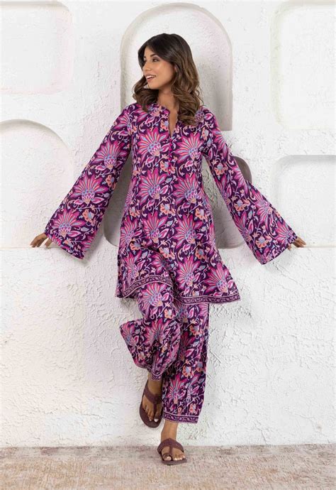 Purple Floral Co-ord Set