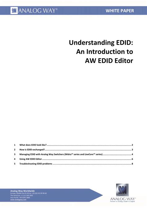 Image result for EDID Tutorial