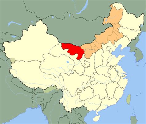 Gobi Desert China Map