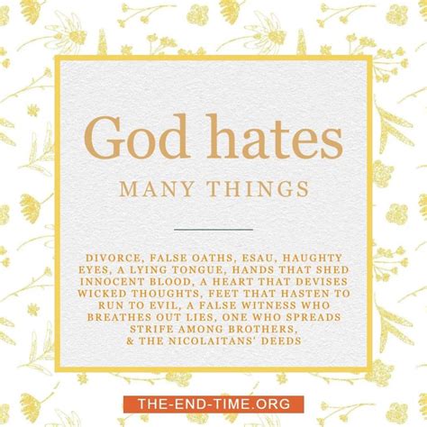 Why Does God Hate Us