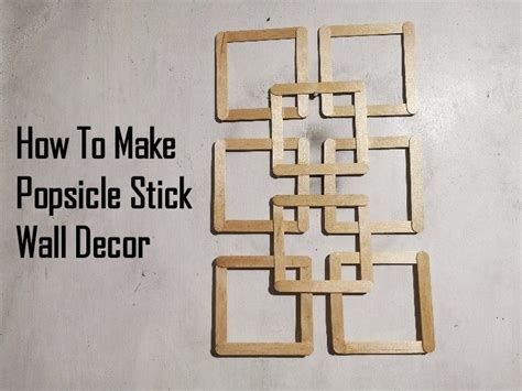 Popsicle Stick Wall Decor 的图像结果