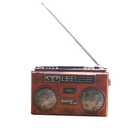 ⚡️Buy Max Vintage Style Resin Radio Crafts for Living Room Office ...