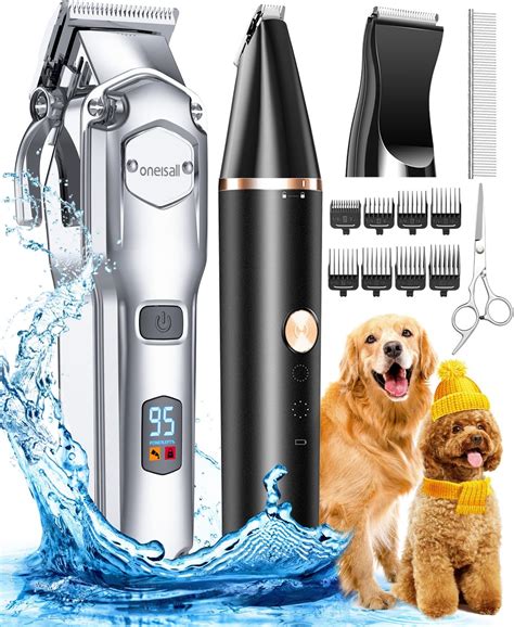 Amazon.com: oneisall Dog Grooming Kit for Heavy Thick Hair&Coats/Low ...