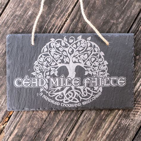Sign - Slate - Cead Mile Failte - 12x7in | Michaels
