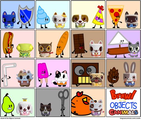 Brawl of the Objects Canimals by zigzinha on DeviantArt