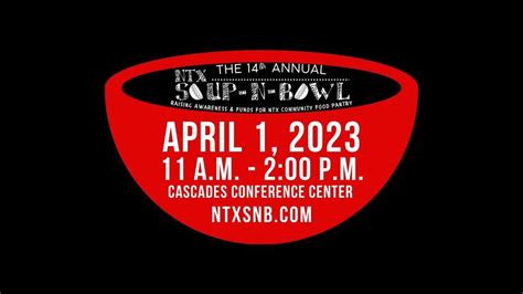 NTX SOUP-N-BOWL 2023, Cascades at The Colony, 1 April 2023 | AllEvents