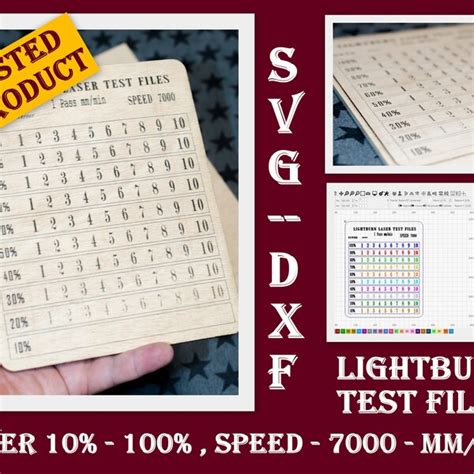 Image result for Free Lightburn Test File