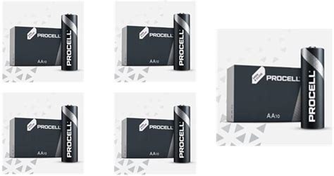 Buy 50 DURACELL REPLACES PROCELL AA BATTERIES PROFESSIONAL ALKALINE ...