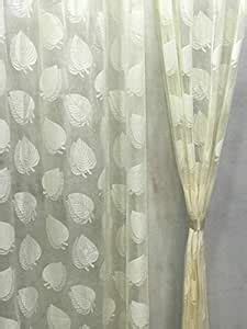 Buy FRESH FROM LOOM Sheer Curtains 9 Feet Long Door and Window | Net ...