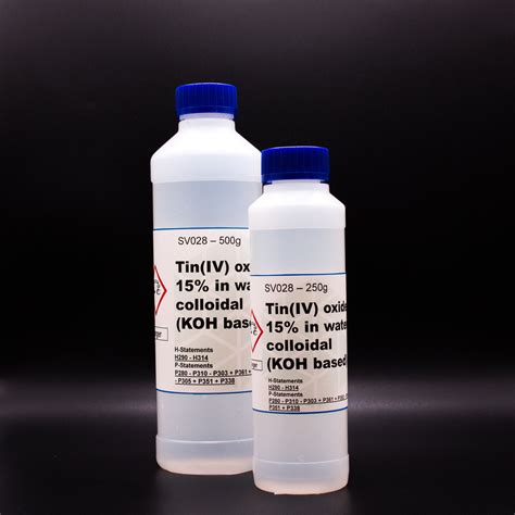 Tin(IV) oxide, 15% in water (KOH based), colloidal, CAS: 18282-10-5 ...