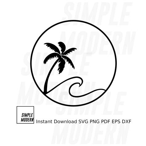 Image result for Simple Palm Tree Drawing
